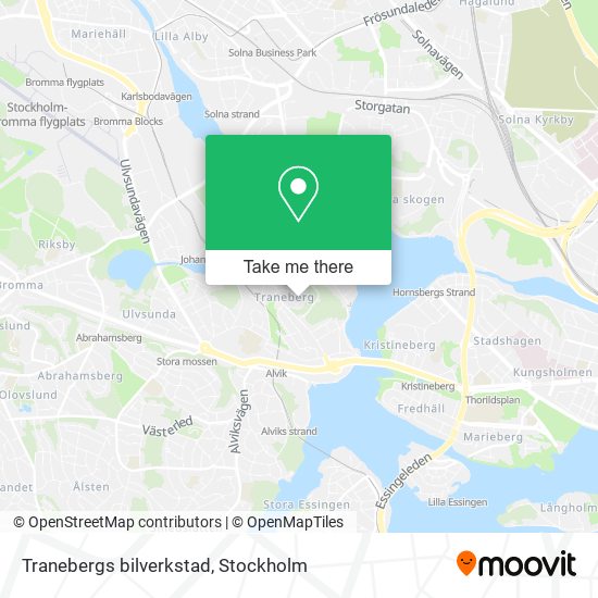 Tranebergs bilverkstad map
