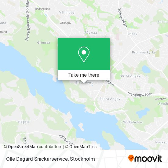 Olle Degard Snickarservice map