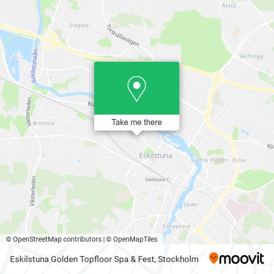 Eskilstuna Golden Topfloor Spa & Fest map