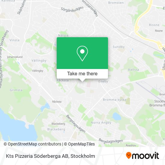 Kts Pizzeria Söderberga AB map