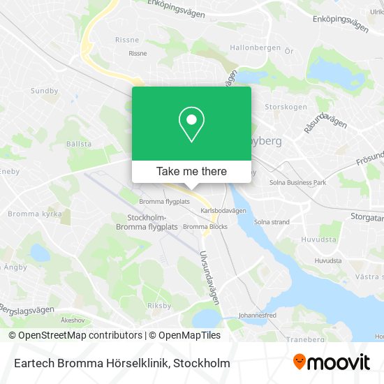 Eartech Bromma Hörselklinik map