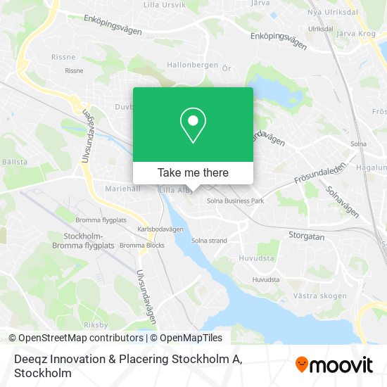 Deeqz Innovation & Placering Stockholm A map