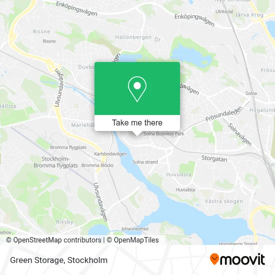 Green Storage map
