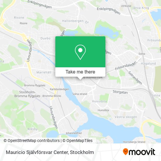 Mauricio Självförsvar Center map