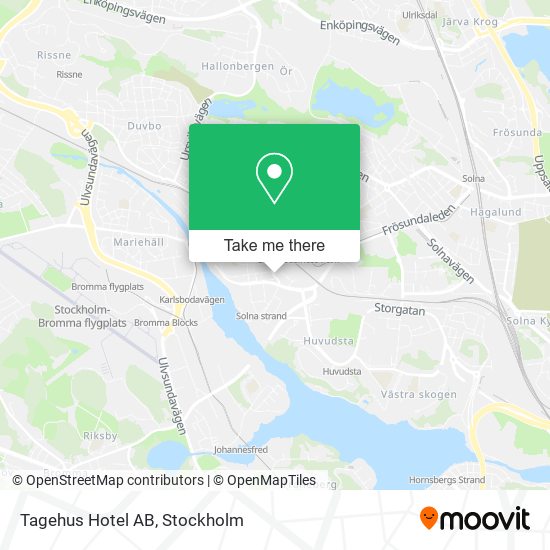 Tagehus Hotel AB map