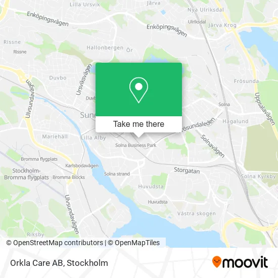 Orkla Care AB map