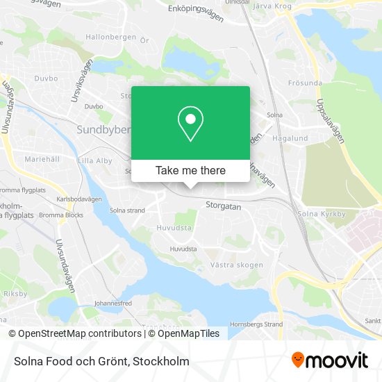 Solna Food och Grönt map