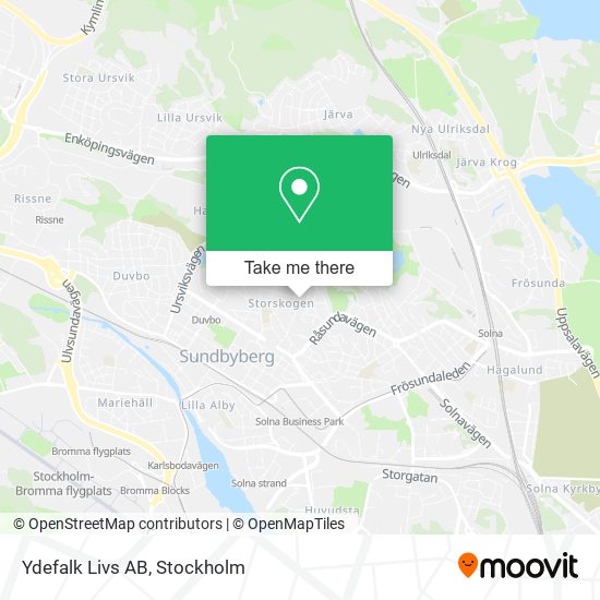 Ydefalk Livs AB map