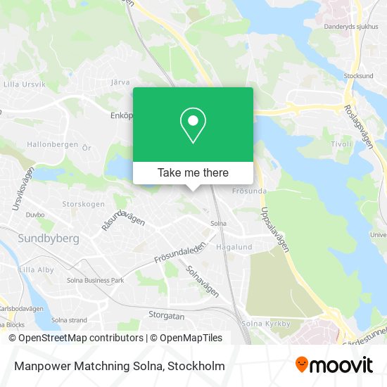 Manpower Matchning Solna map