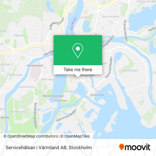 Servicehälsan i Värmland AB map