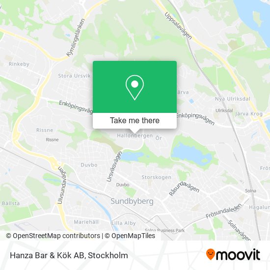 Hanza Bar & Kök AB map