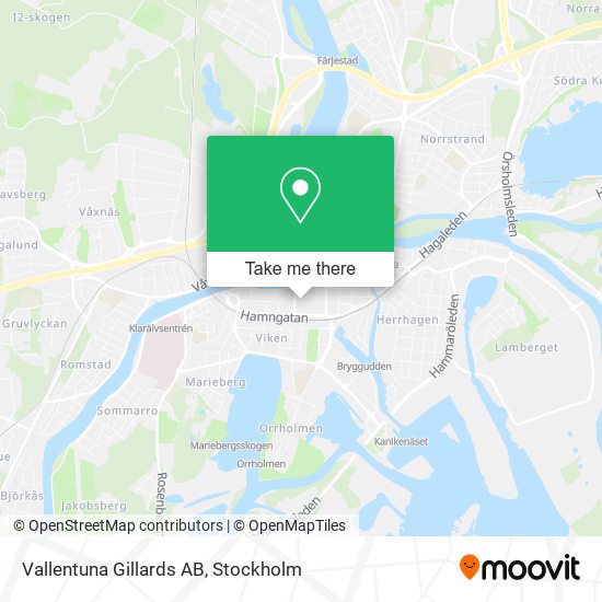 Vallentuna Gillards AB map