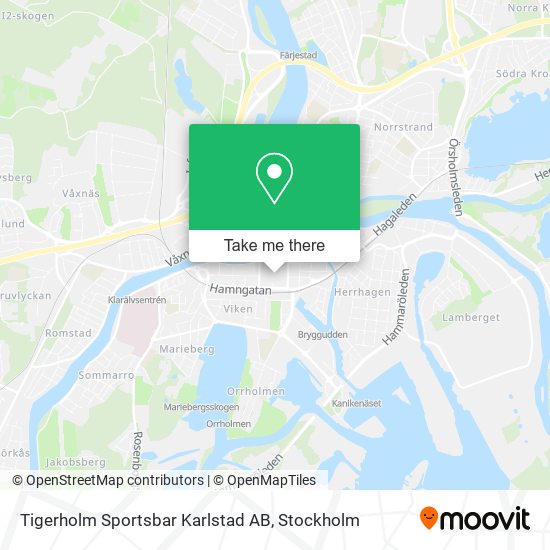 Tigerholm Sportsbar Karlstad AB map