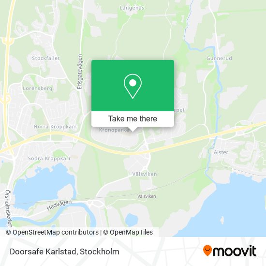 Doorsafe Karlstad map