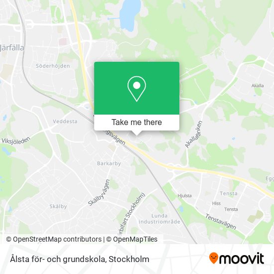 Ålsta för- och grundskola map