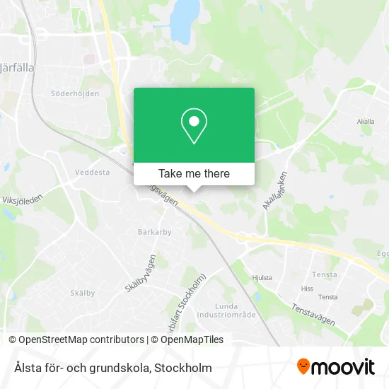 Ålsta för- och grundskola map