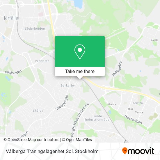 Vålberga Träningslägenhet Sol map