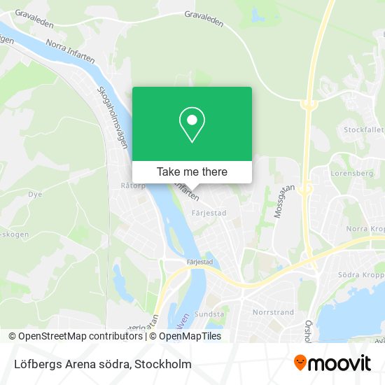 Löfbergs Arena södra map