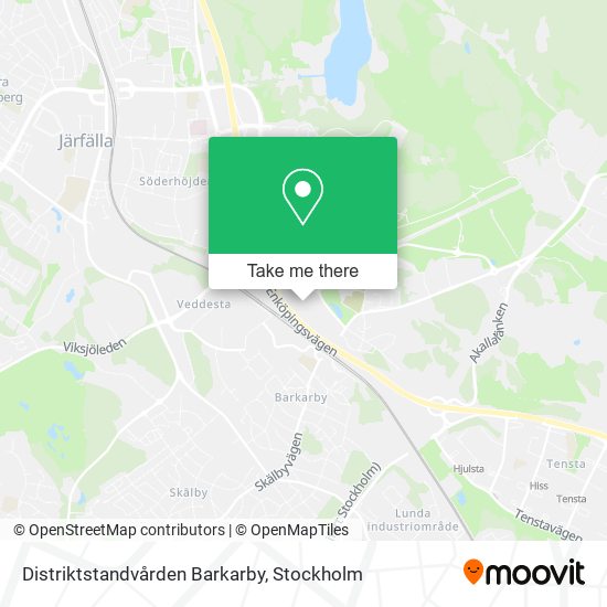 Distriktstandvården Barkarby map