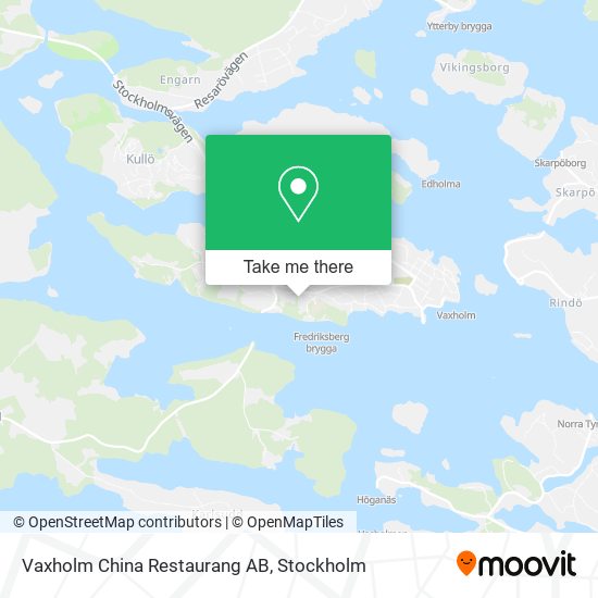 Vaxholm China Restaurang AB map