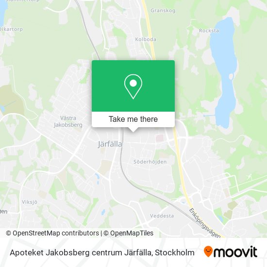 Apoteket Jakobsberg centrum Järfälla map