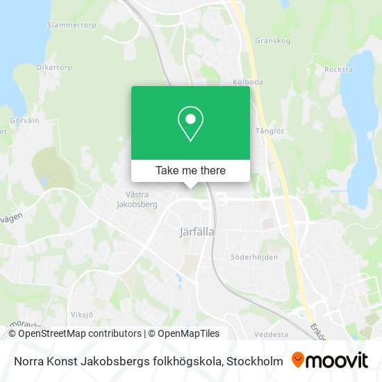 Norra Konst Jakobsbergs folkhögskola map