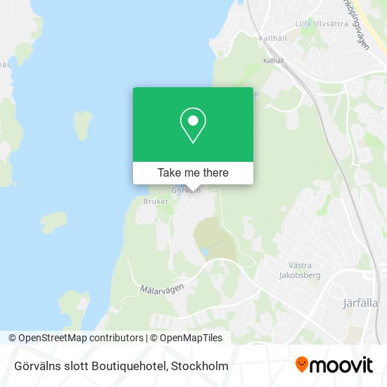 Görvälns slott Boutiquehotel map