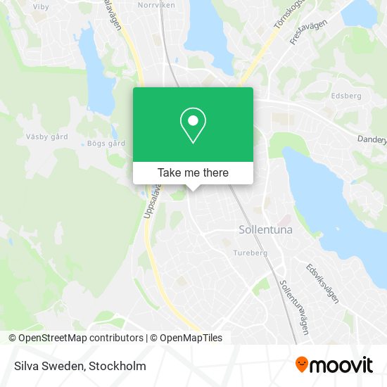 Silva Sweden map