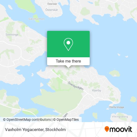 Vaxholm Yogacenter map