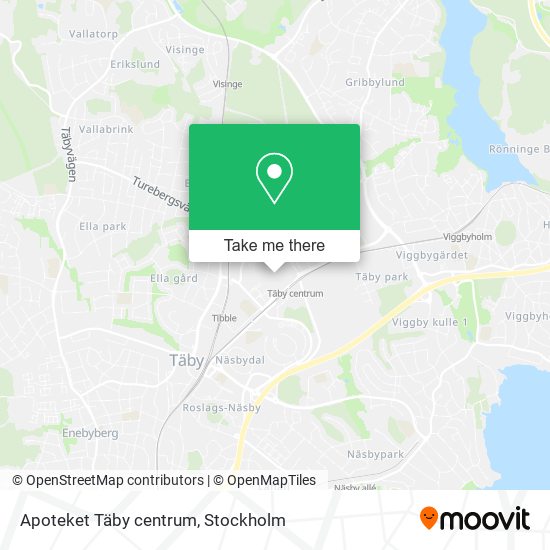 Apoteket Täby centrum map