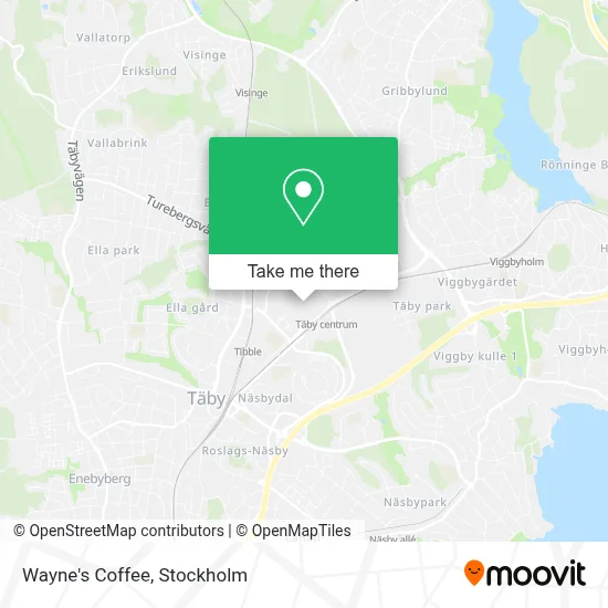 Waynes Coffee map