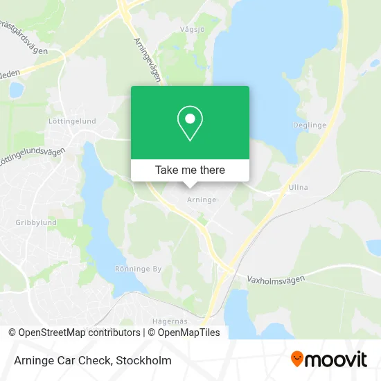 Arninge Car Check map