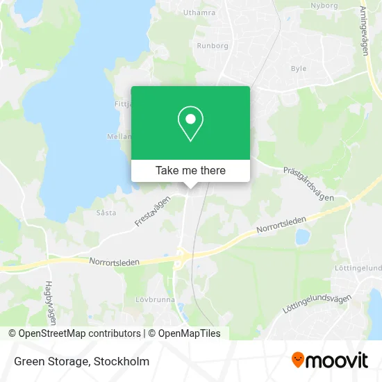 Green Storage map