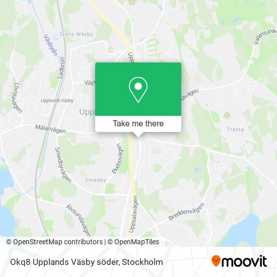 Okq8 Upplands Väsby söder map