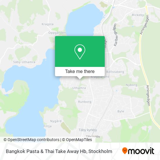 Bangkok Pasta & Thai Take Away Hb map