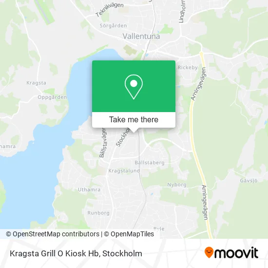 Kragsta Grill O Kiosk Hb map