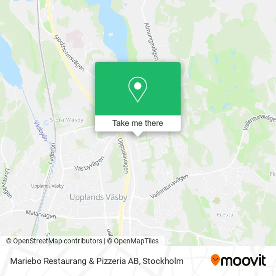 Mariebo Restaurang & Pizzeria AB map