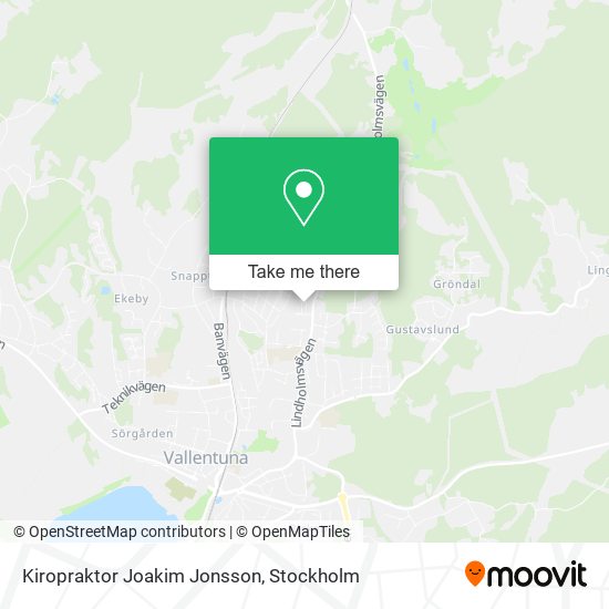 Kiropraktor Joakim Jonsson map