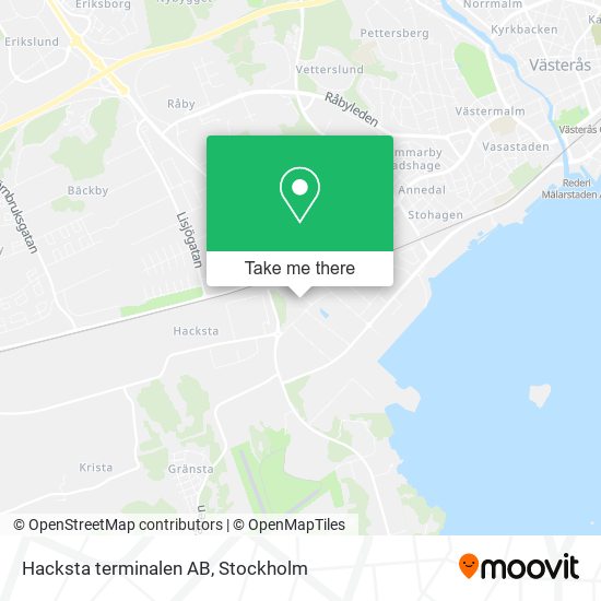 Hacksta terminalen AB map