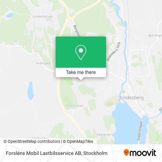 Forsléns Mobil Lastbilsservice AB map