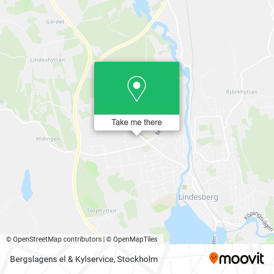 Bergslagens el & Kylservice map