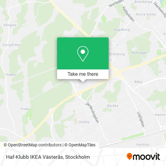 Haf-Klubb IKEA Västerås map