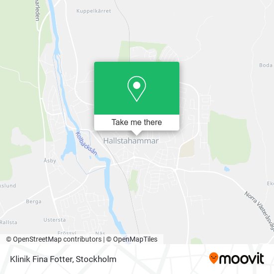 Klinik Fina Fotter map