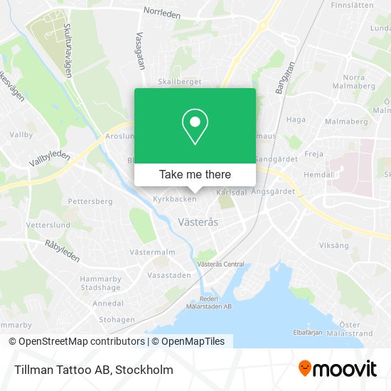 Tillman Tattoo AB map