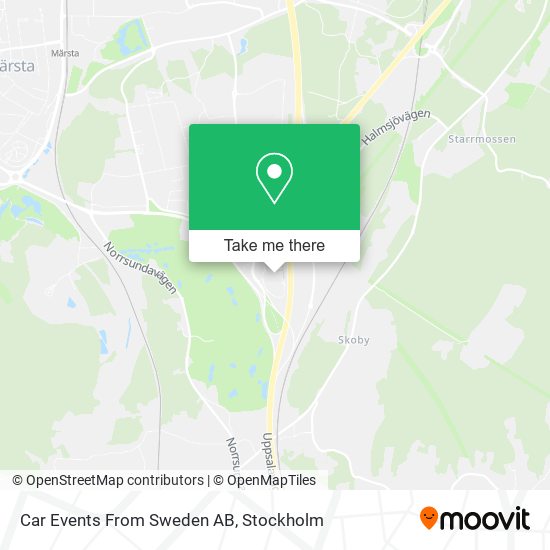 Car Events From Sweden AB map