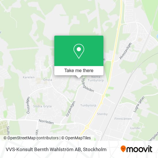 VVS-Konsult Bernth Wahlström AB map