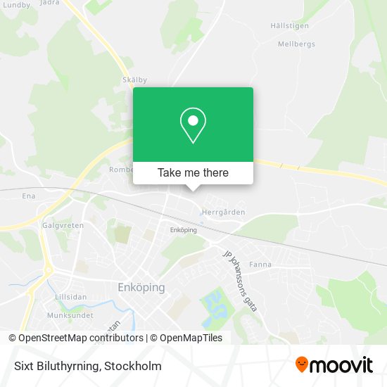 Sixt Biluthyrning map