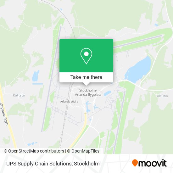 UPS Supply Chain Solutions map