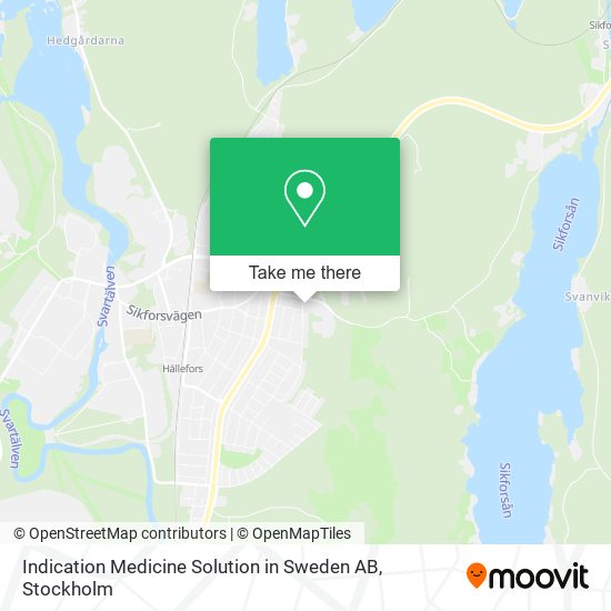 Indication Medicine Solution in Sweden AB map