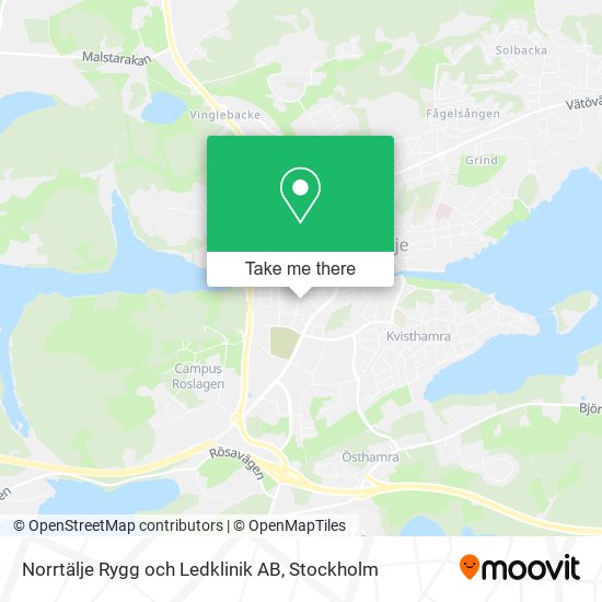 Norrtälje Rygg och Ledklinik AB map